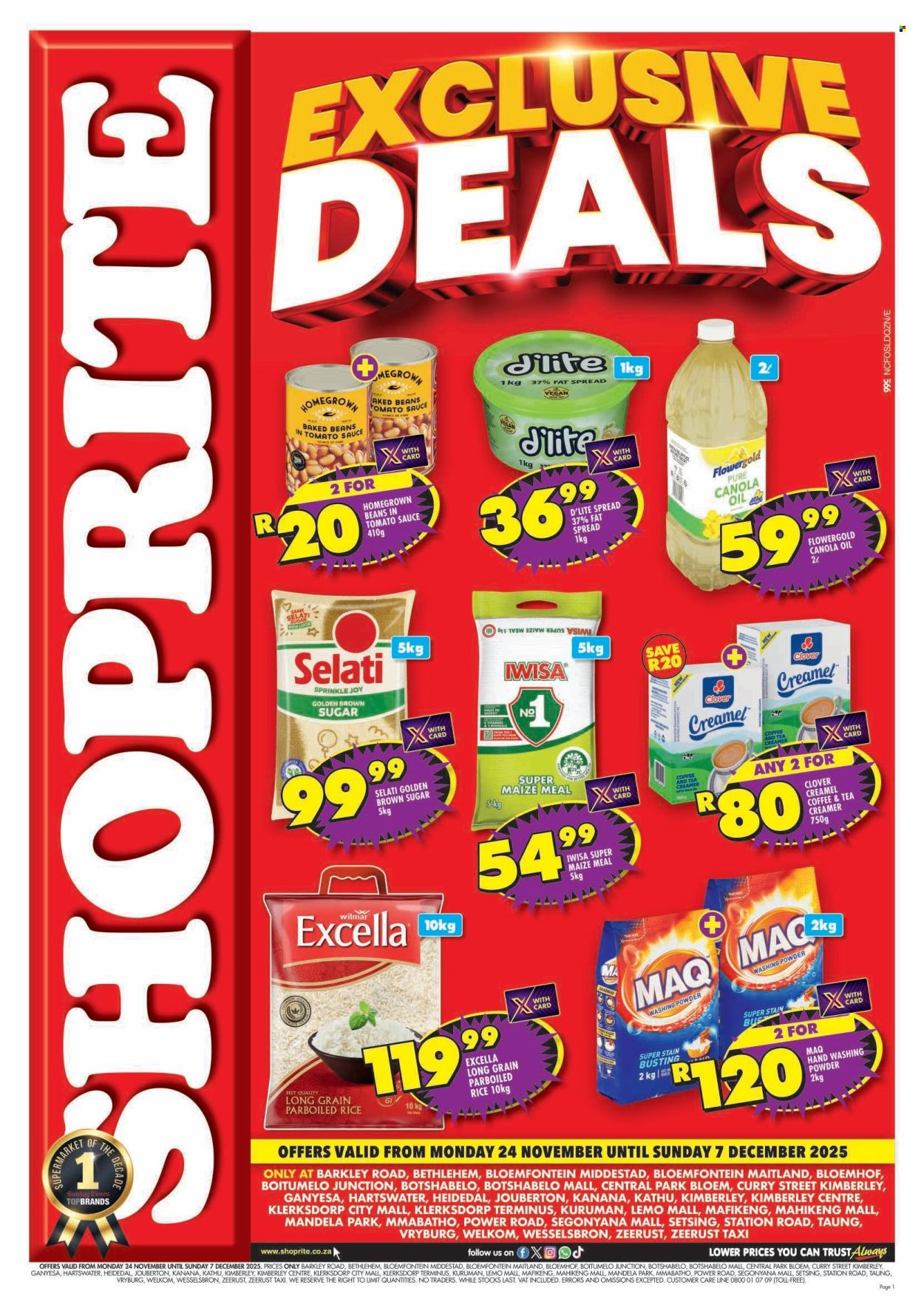 Shoprite specials - 24/11/2025 - 07/12/2025. Page 1