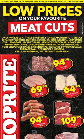 Shoprite catalogue  - 24/11/2025 - 07/12/2025.