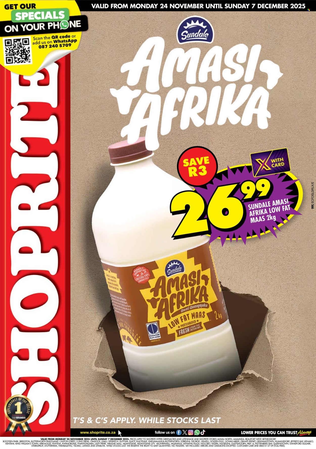 Shoprite specials - 24/11/2025 - 07/12/2025. Page 1