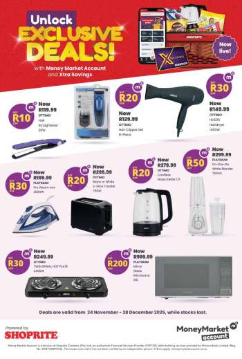 Shoprite catalogue  - 24/11/2025 - 28/12/2025.