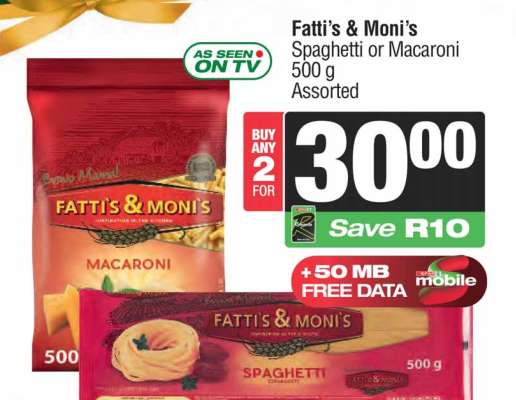 FATTI'S & MONI'S Spaghetti or Macaroni