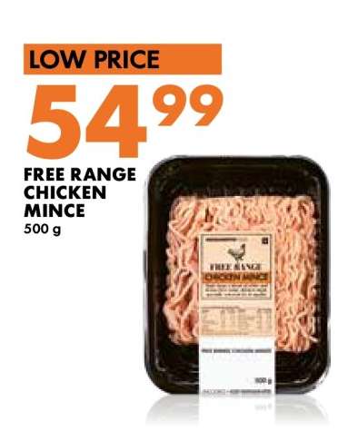 FREE RANGE CHICKEN MINCE