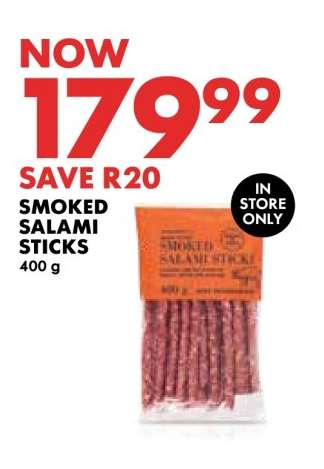 Smoked Salami Sticks