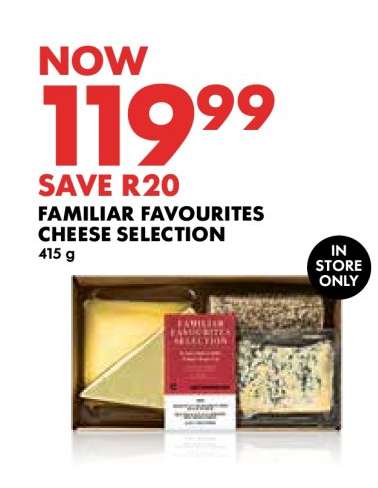Familiar Favourites Cheese Selection
