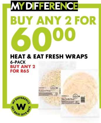 Heat & Eat Fresh Wraps