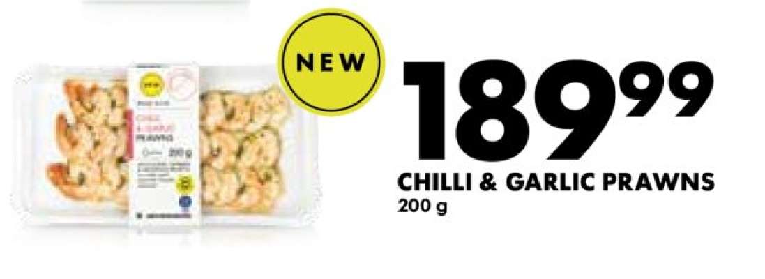 CHILLI & GARLIC PRAWNS