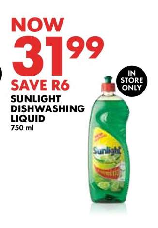 Sunlight Dishwashing Liquid