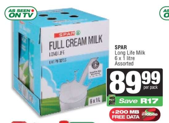 SPAR Long Life Milk