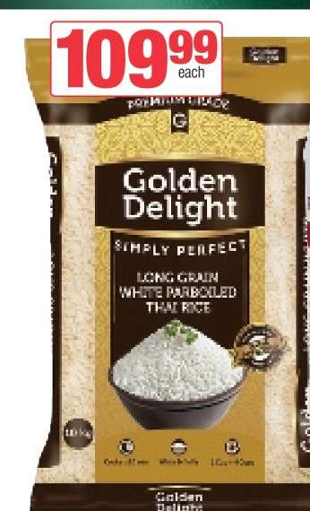 Golden Delight Long Grain White Parboiled Thai Rice