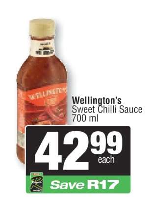 Wellington's Sweet Chilli Sauce