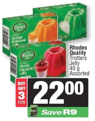 Rhodes Quality Trotters Jelly