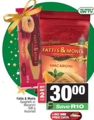 Fattis & Monis Spaghetti or Macaroni