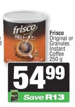 Frisco Original or Granules Instant Coffee