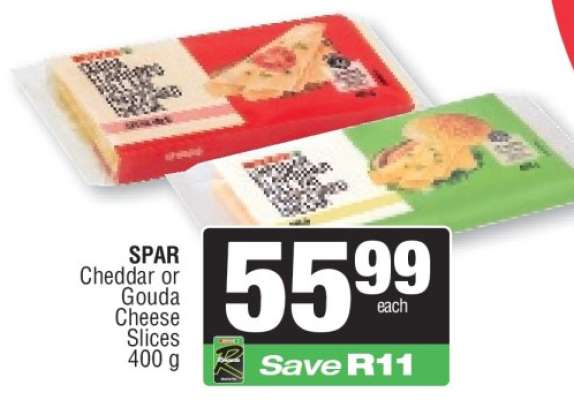 SPAR Cheddar or Gouda Cheese Slices