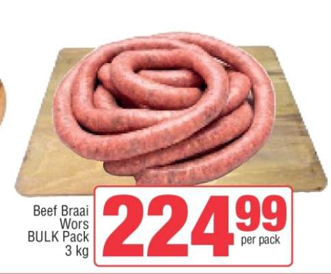 Beef Braai Wors BULK Pack