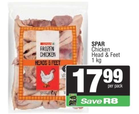 SPAR Chicken Head & Feet