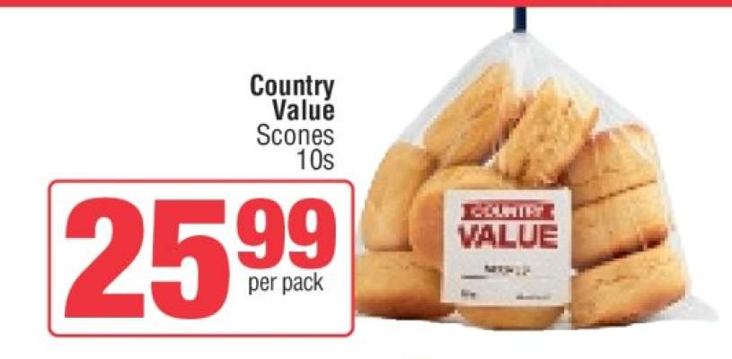 Country Value Scones 10s