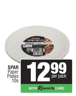 SPAR Paper Plates 10s