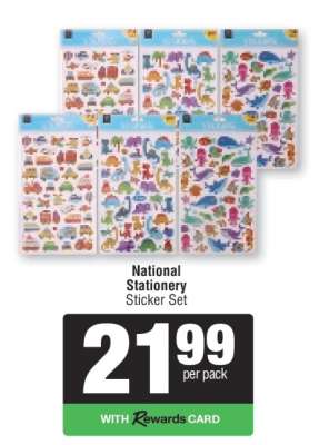 National Stationery Sticker Set
