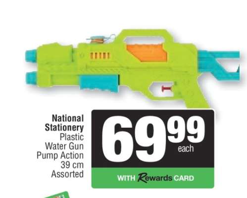 National Stationery Plastic Water Gun