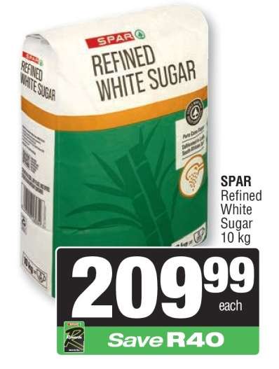 SPAR Refined White Sugar 10 kg