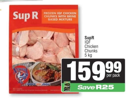 SupR IQF Chicken Chunks 5 kg
