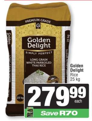 Golden Delight Rice 25 kg