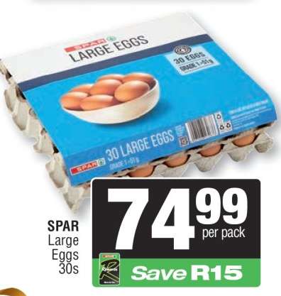 SPAR Large Eggs 30s