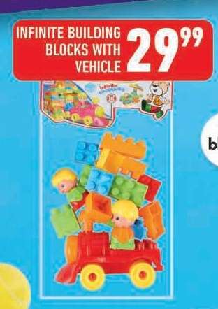 INFINITE BUILDING BLOCKS WITH VEHICLE