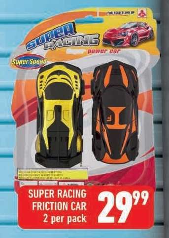 SUPER RACING FRICTION CAR 2 per pack