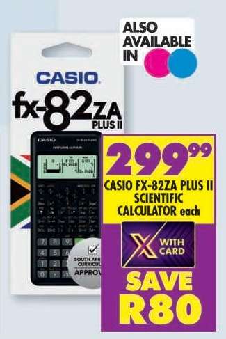 CASIO FX-82ZA Plus II Scientific Calculator