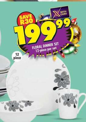 FLORAL DINNER SET