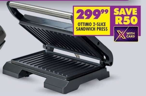 OTTIMO 2-SLICE SANDWICH PRESS