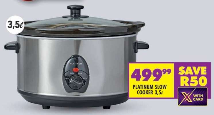 PLATINUM SLOW COOKER 3,5ℓ