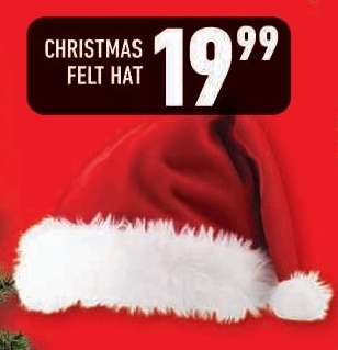 CHRISTMAS FELT HAT