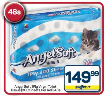 Angel Soft 1Ply Virgin Toilet Tissue