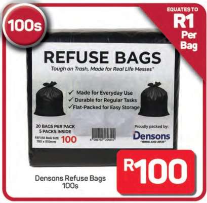 Densons Refuse Bags 100s