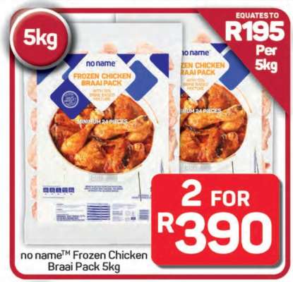 no name™ Frozen Chicken Braai Pack 5kg