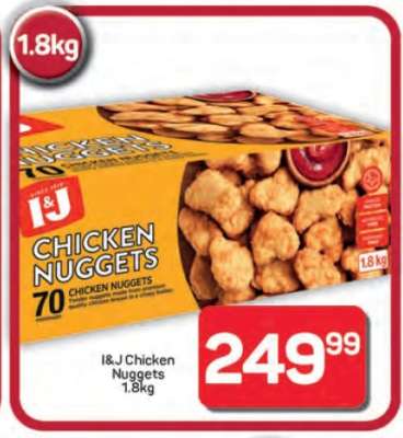 I&J Chicken Nuggets 1.8kg