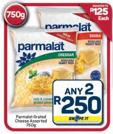 Parmalat Grated Cheese Assorted