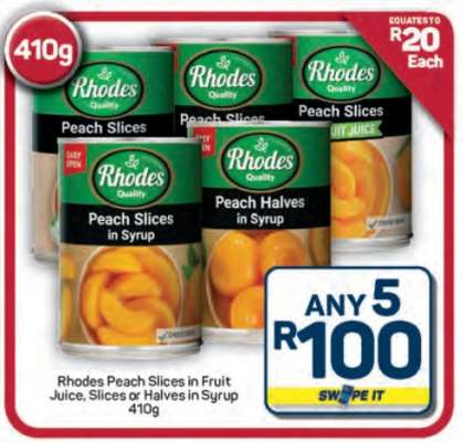 Rhodes Peach Slices