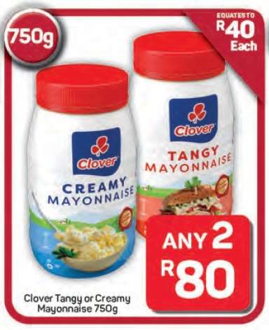 Clover Tangy or Creamy Mayonnaise