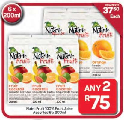 Nutri-Fruit 100% Fruit Juice Assorted