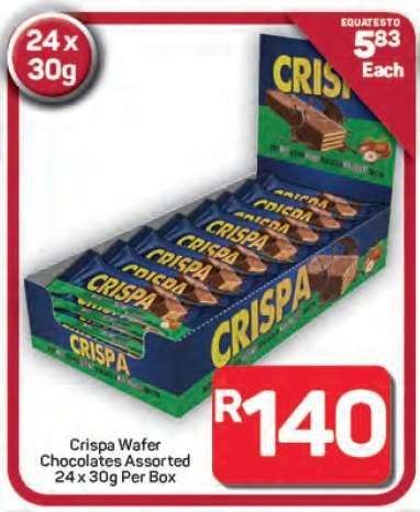 Crispa Wafer Chocolates Assorted