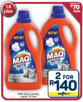 MAQ Auto Laundry Liquid 1.5 Litre