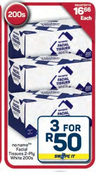 no name Facial Tissues