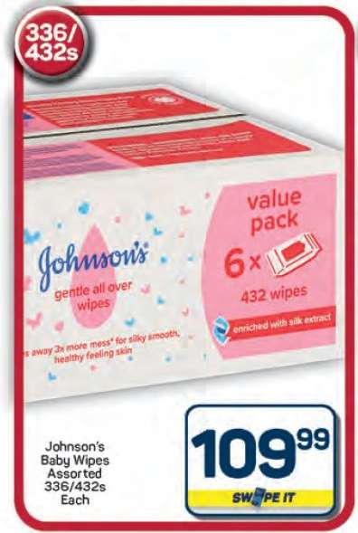 Johnson's Baby Wipes Assorted
