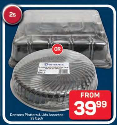 Densons Platters & Lids Assorted