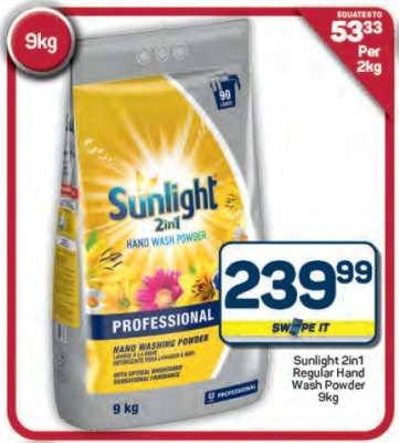 Sunlight 2in1 Regular Hand Wash Powder
