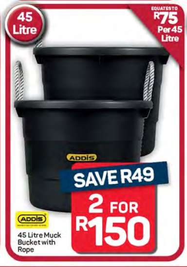 Addis 45 Litre Muck Bucket with Rope